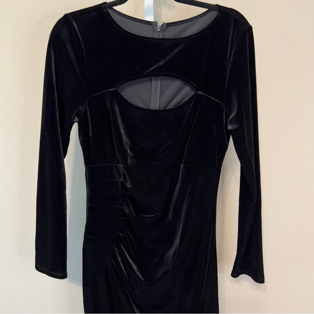 INC International Concepts Black Long Sleeve Dress - Picture 2 of 5